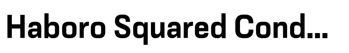 Haboro Squared Condensed Ex Bold
